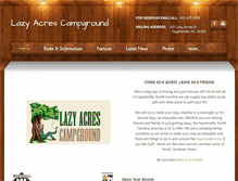 Tablet Screenshot of lazyacrescampground.net